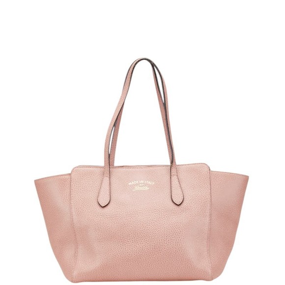 Gucci Bag Swing Shoulder Pink Tote Leather - Picture 1 of 8